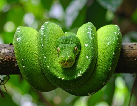 green tree python