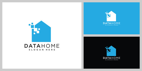 data home logo vector design vector