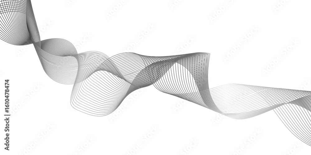 Poster a digital dynamic wave of particles futuristic background, flowing wave pattern composed of multiple