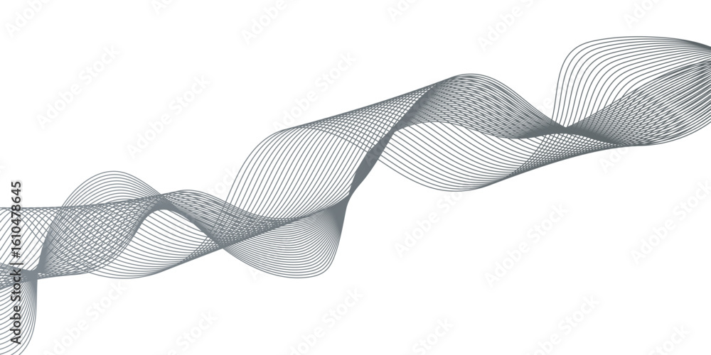 Poster a digital dynamic wave of particles futuristic background, flowing wave pattern composed of multiple