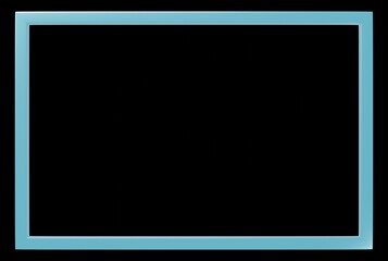 Obraz premium 3D素材_金属のフレーム_水色