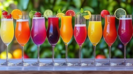 Rainbow Fruit Cocktails: Summer Drinks