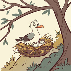 birds in the nest