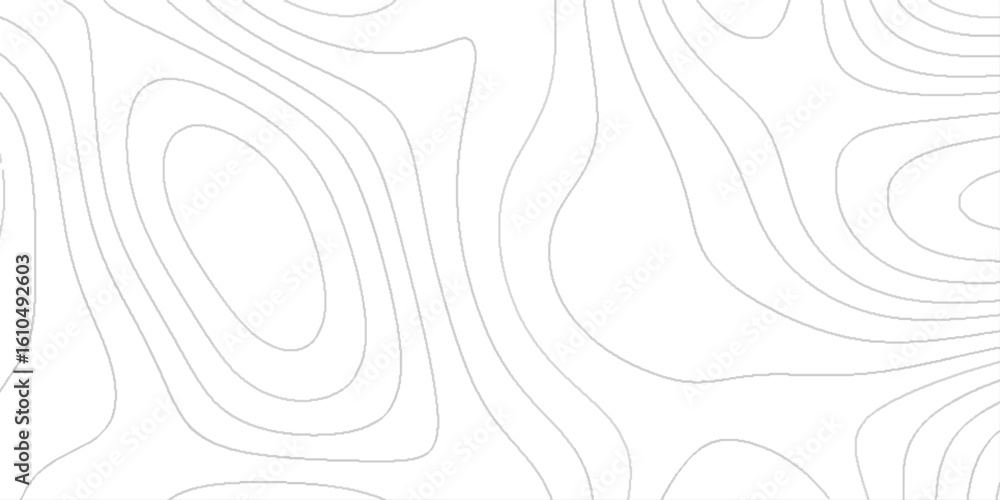Poster topographic map patterns white wave paper design, topographic map isolated on white background for g