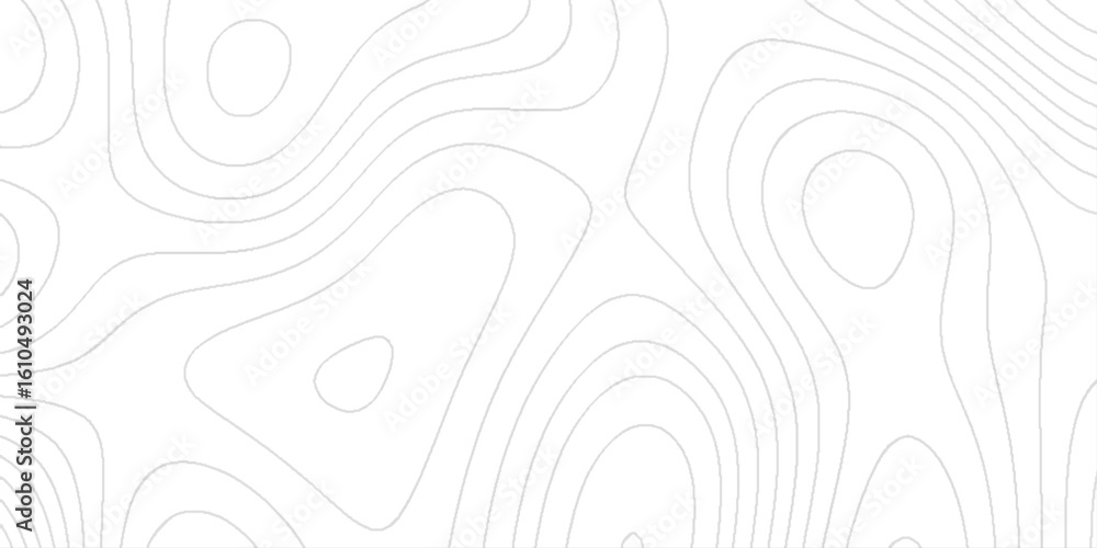 Poster abstract topography lines background contour map on white background, the design is minimalistic and