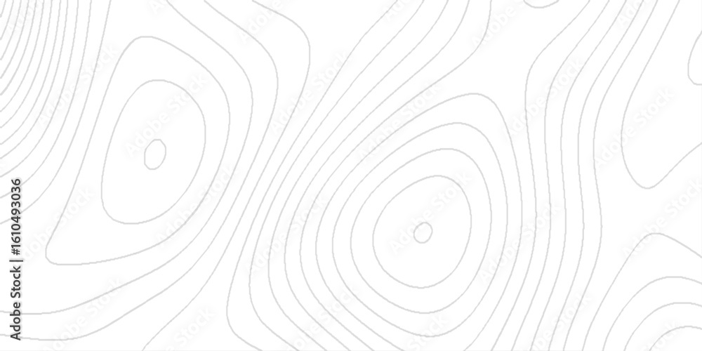 Poster abstract topography lines background contour map on white background, the design is minimalistic and