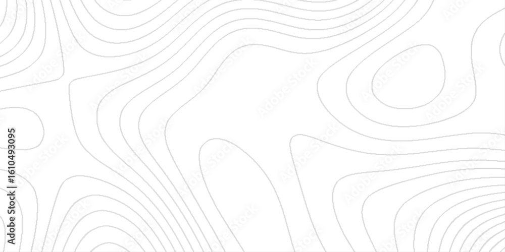 Poster abstract topography lines background contour map on white background, the design is minimalistic and