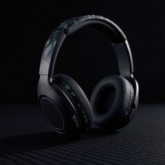 Streamer Headphones with Noise-Canceling Mic – Carbon Fiber Background