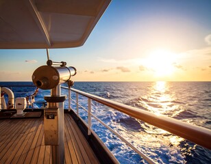Sunset view from a cruise ship