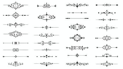 Ornate decorative flourishes and dividers ornamental borders