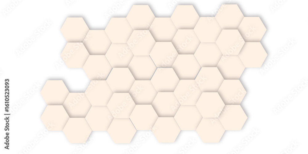 Poster abstract geometric technology 3d colorful hexagon polygonal honeycomb luxury pattern vector backgrou