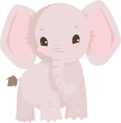 Cute elephant vector illustration