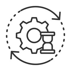 Consistency Icon Outline Style. Vector Illustration Design