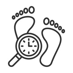 Track Record Icon Outline Style. Vector Illustration Design