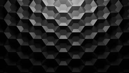 Dark Geometric Hexagonal Abstract Background 