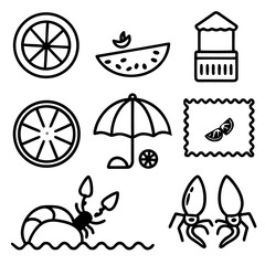 Summer Girl with Drink – Swirl Background