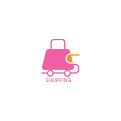 logo letter S shopping bag design company illustration abstract vector