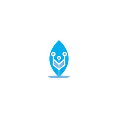 logo icon technology electronic modern line design vector