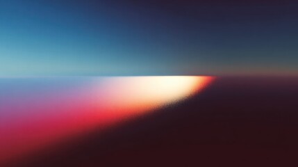 Blurry sunset over a vast expanse