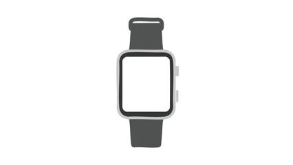 Modern Smartwatch with Blank Screen. featuring smartwatch, watch, wearable and more, creating a perfect scene. This scene includes elements like technology, gadget, electronic.