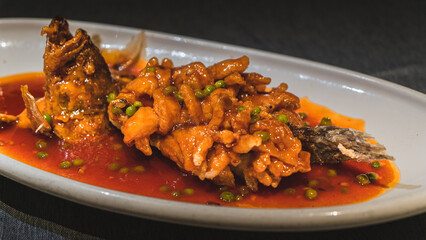 Squirrel shaped Mandarin Fish, Shanghai China