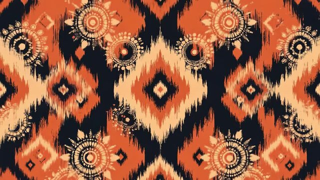 Abstract Ikat Pattern