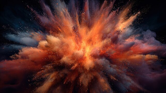 Colorful powder explosion (2)