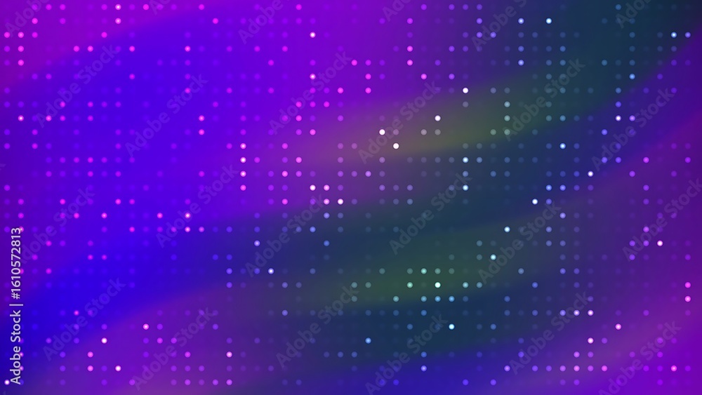 Poster ombre abstracts blink dot abstract digital background with purple and blue gradient and pixelated do