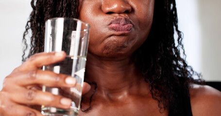 Hygienist Performs Oral Rinse, Gargling