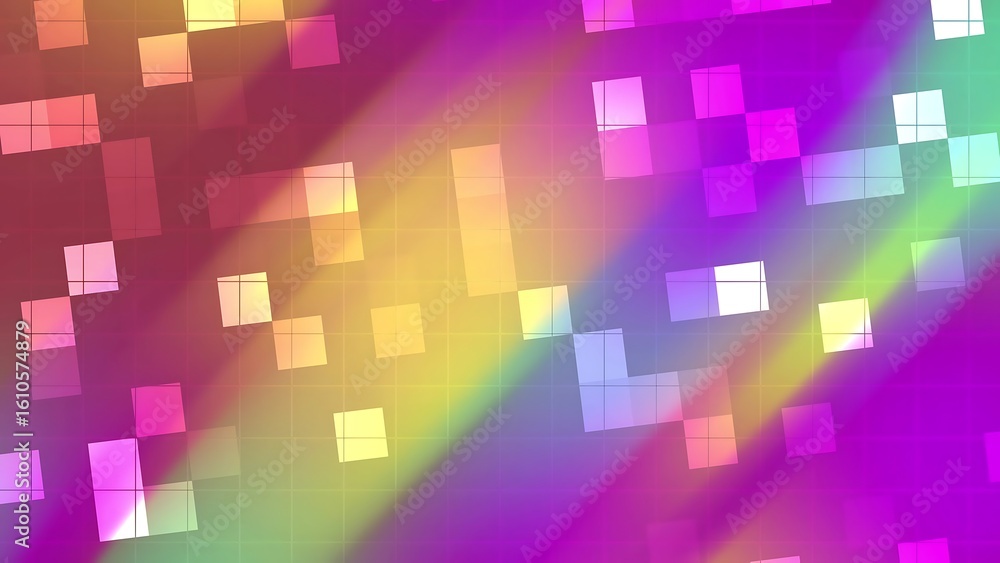 Poster ombre abstracts blink square abstract multicolored background with geometric square patterns and a b