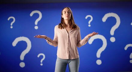 Confused Businesswoman Stands At Crossroads, Questioning Which Direction