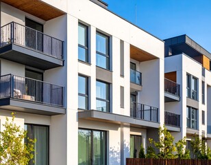 Detail of New luxury house and home complex