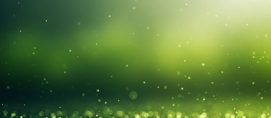 Fototapeta premium Abstract green gradient background with bokeh effect and light spots.premium bokeh photos for poster and banner backgrounds