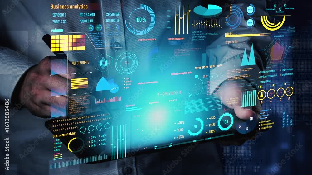 Poster data analytics and big data strategy for real-time analytics, predictive data modeling, business int