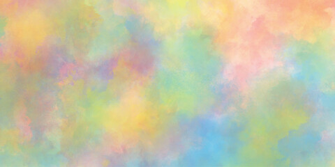 Fototapeta premium Light background shades watercolor design, Watercolor painting on canvas with sky clouds gradient, Vintage soft splash template for decor.