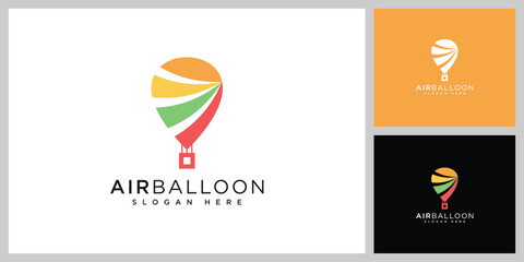 air balloon logo vector design template © kerjo