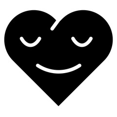 heart glyph icon. love glyph icon