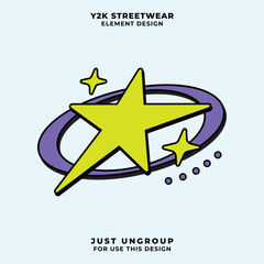y2k elements stars world map logo icons shapes. suitable for background, banner, pattern, poster, infographic, flyer, tshirt, sticker