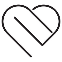 heart line icon. love icon. romance icon