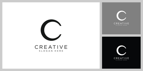 initial C logo vector template