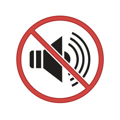 The no sound icon. Adobe Illustrator Artwork