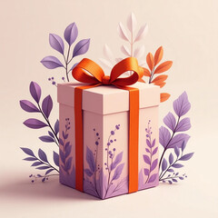 gift box with ribbon