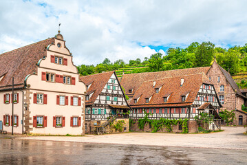 At the Courtyard of Maulbronn monastery in Germany