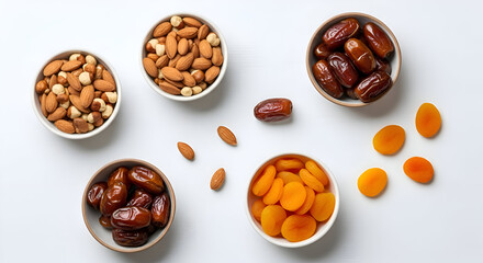 Obraz premium Dried Fruits and Nuts Assortment