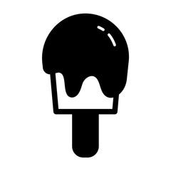 ice cream solid black