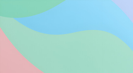 Soft pastel colors in abstract wavy shapes creating a gentle and calming background.