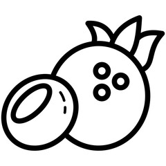 Obraz premium coconut lineart