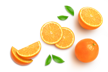 orange fruit isolated on white