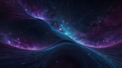 Obraz premium Cosmic Wave Ripple