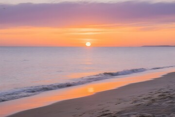 sunset on the beach